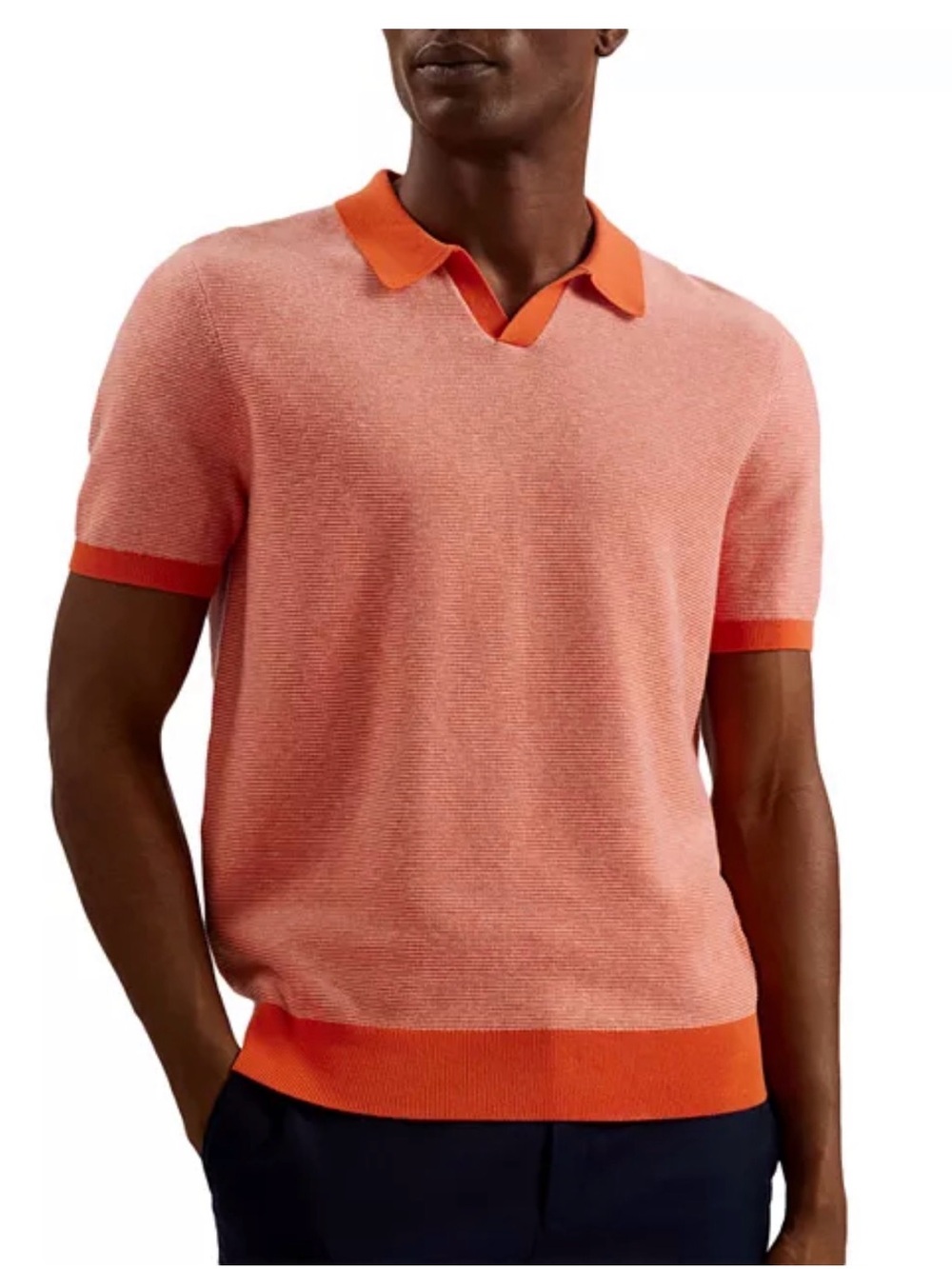 NWT Ted Baker London Wulder Orange Sweater Polo size 3 (M)